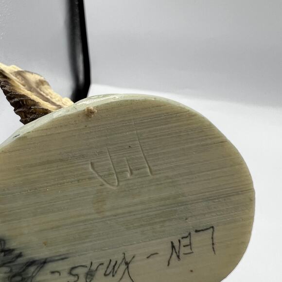 Vintage HTF Stone Critters Resin Mallard Duck 4" Figurine 1990 Open Wings Flight - Picture 3 of 12